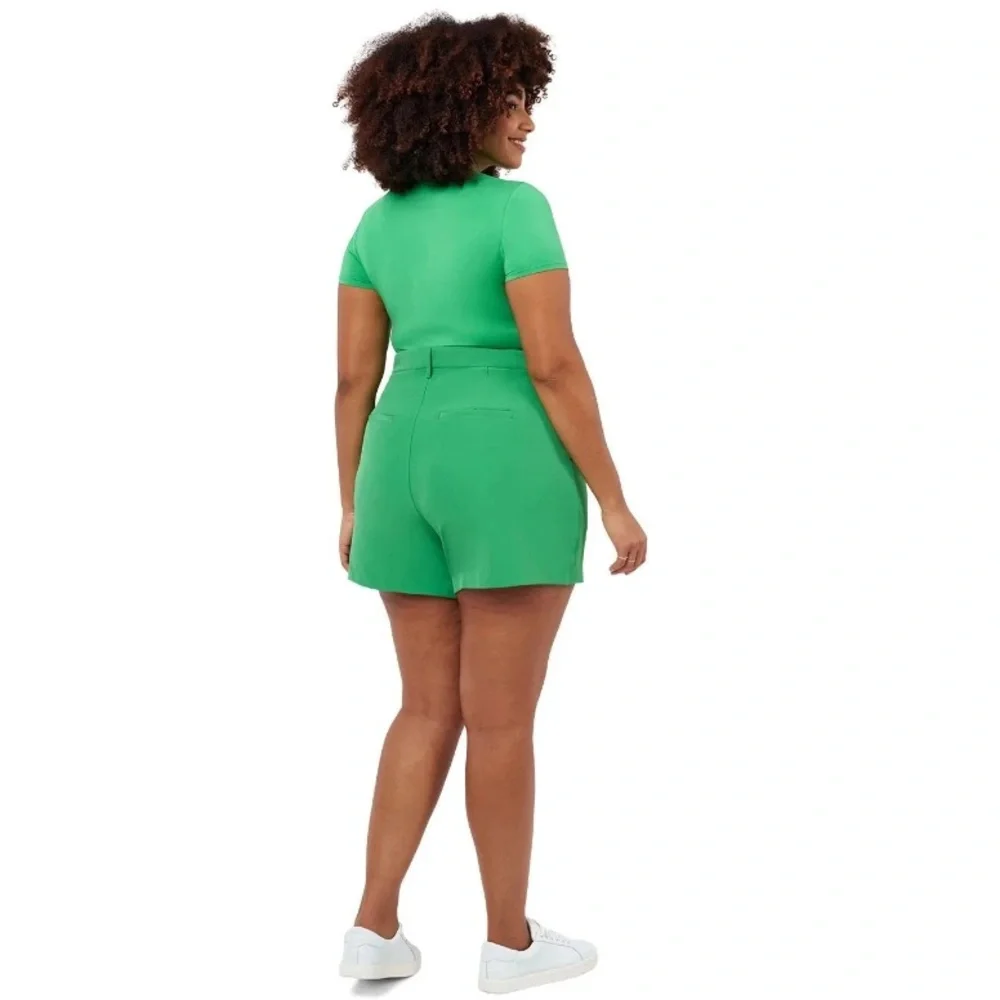 Edited by Remi Bader Women's Trouser Short Pants Size 14 Green‎